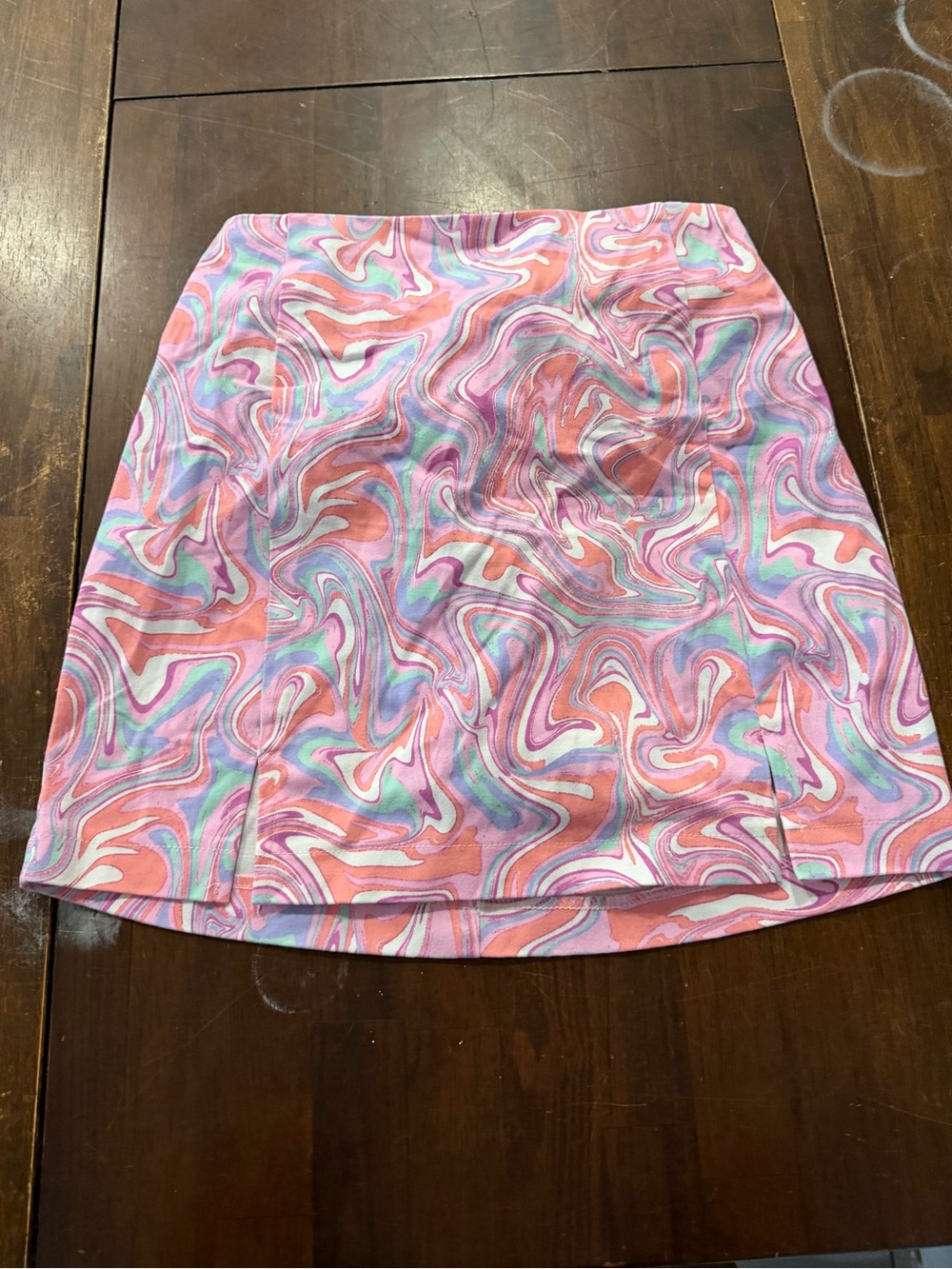 love on a hanger Pink Swirl Mini Skirt
